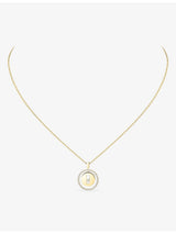 selfridges Messika Lucky Move 18ct Yellow-Gold and Diamond Necklace 45cm- Buy online at McGrocer