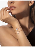 Messika Lucky Move rose-gold diamond bracelet, UK version