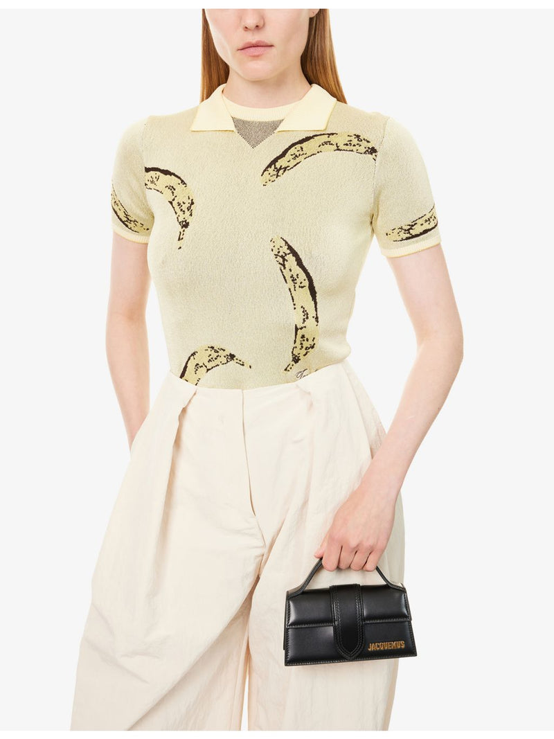 Jacquemus Le Bambino leather top handle bag, imported from the UK