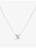 Chaumet 18ct white gold diamond necklace 42cm, UK version