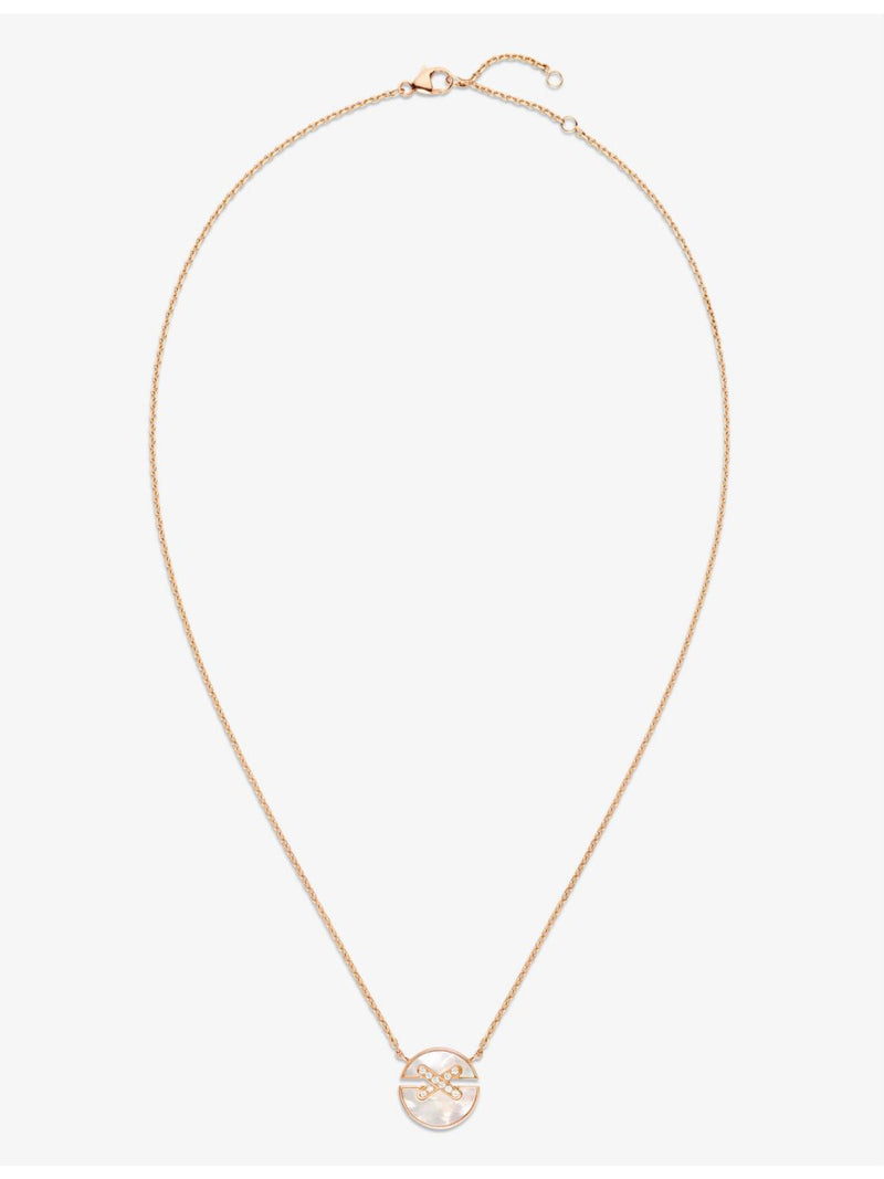 Chaumet Harmony small rose-gold mother-of-pearl diamond necklace, UK version