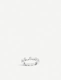 Chaumet bee ring white-gold diamond honeycomb design (British brand)