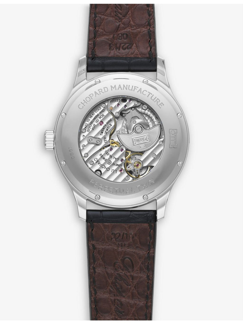 Chopard L.U.C Perpetual Twin 168561-3001 stainless steel watch 43mm (British brand)