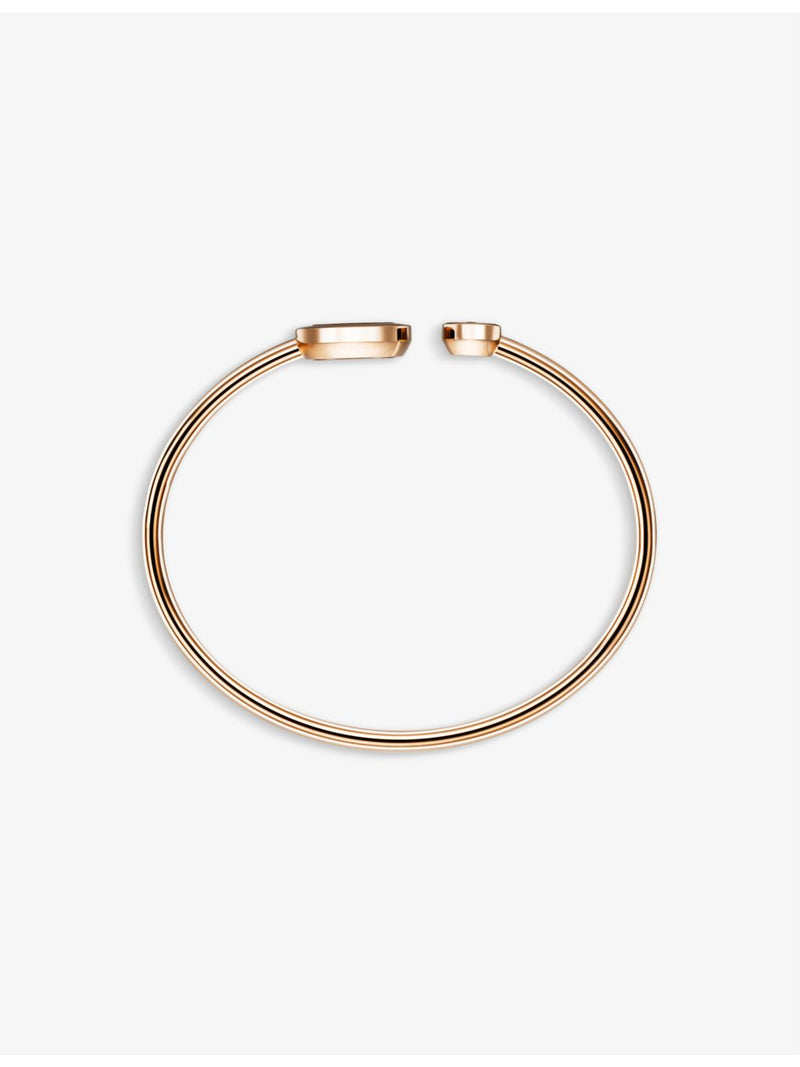 Chopard Happy Spirit 18ct rose and white gold diamond bangle (British brand)