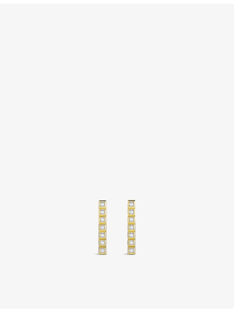 Chopard Ice Cube Pure 18-carat yellow gold diamond earrings, UK version