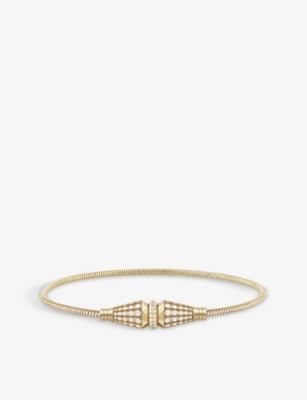 Boucheron Jack Single 18ct Yellow Gold 1.76ct Round Diamond Bracelet Length 15/16/17cm