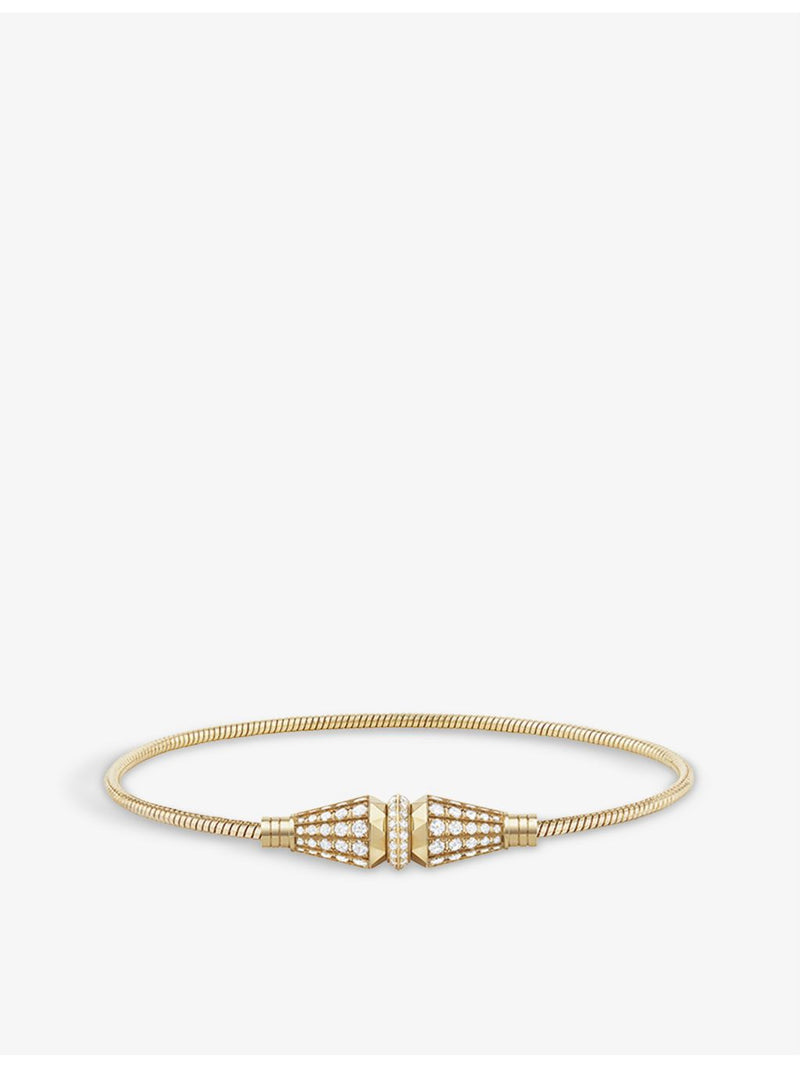 Boucheron diamond bracelet 18ct yellow gold 1.76ct, imported from the UK