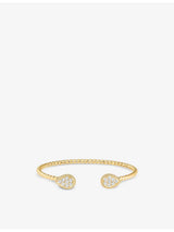 selfridges Boucheron Serpent Bohème Diamants S 18ct Yellow-Gold and 0.64ct Diamond Bangle- Buy online at McGrocer