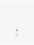 Boucheron Serpent Bohème earring 0.16ct diamond and mother-of-pearl - British product