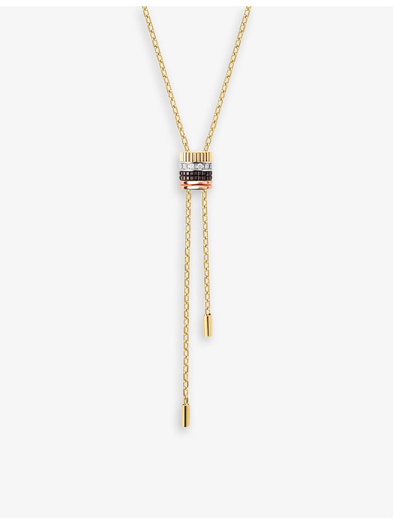 Boucheron Quatre Classique gold and diamond necklace 75cm (British brand)
