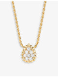 Boucheron Serpent Bohème XS diamond pendant necklace 18ct yellow gold (British brand)