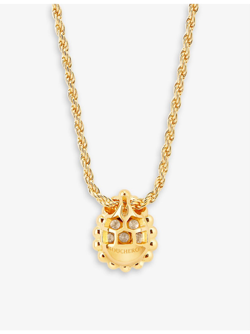 Boucheron Serpent Bohème XS diamond pendant necklace 18ct yellow gold (British brand)
