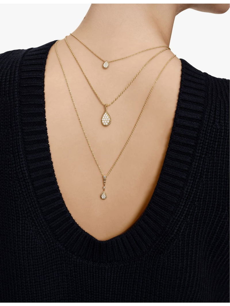 Boucheron Serpent Bohème XS diamond pendant necklace 18ct yellow gold (British brand)