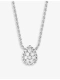 Boucheron Serpent Bohème white gold diamond pendant necklace, imported from the UK