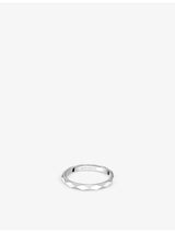 selfridges Boucheron Facette Platinum Wedding Band- Buy online at McGrocer