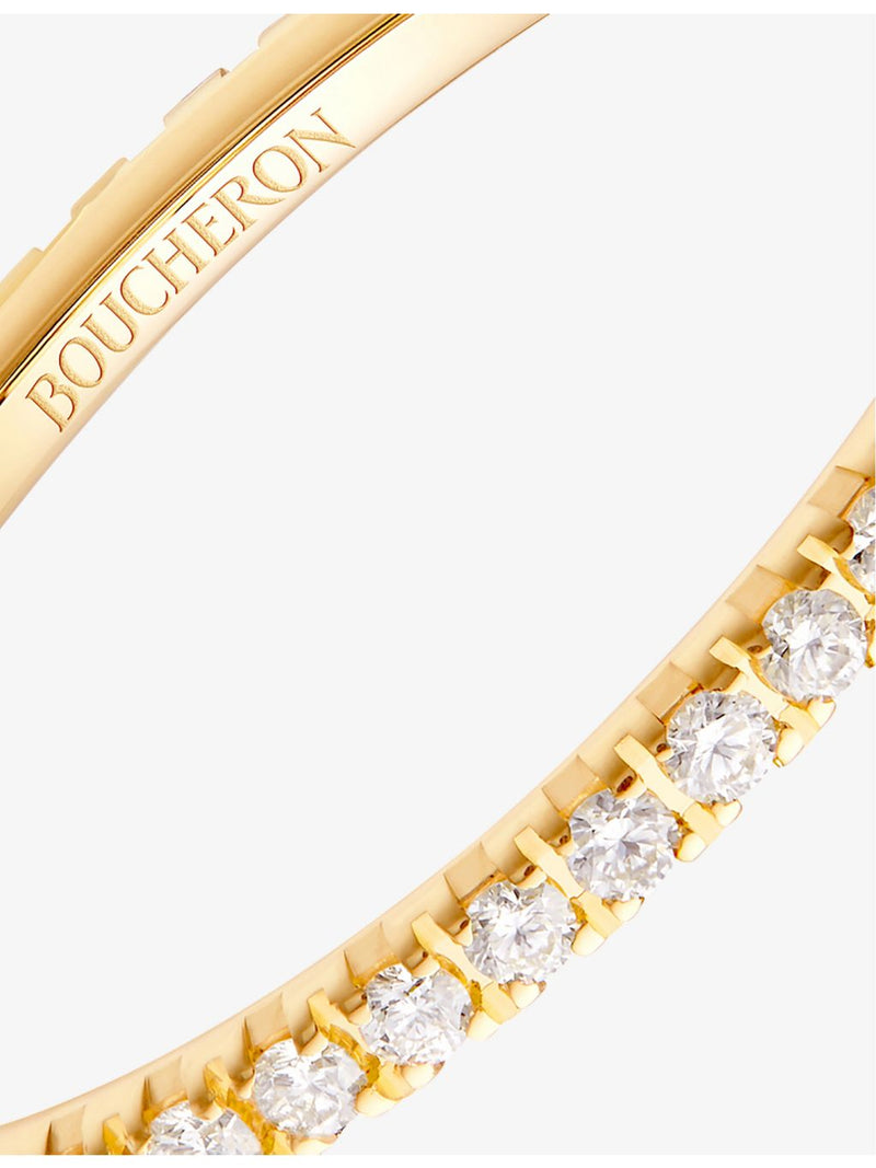 Boucheron Epure 18ct yellow-gold diamond ring - British product