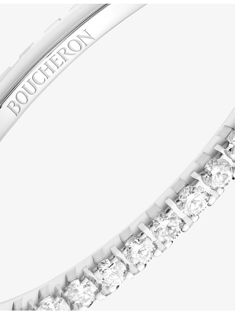 Boucheron Epure 18ct white-gold diamond ring 0.24ct (British brand)