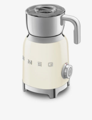 Smeg MFF01 logo stainless steel milk frother, UK version