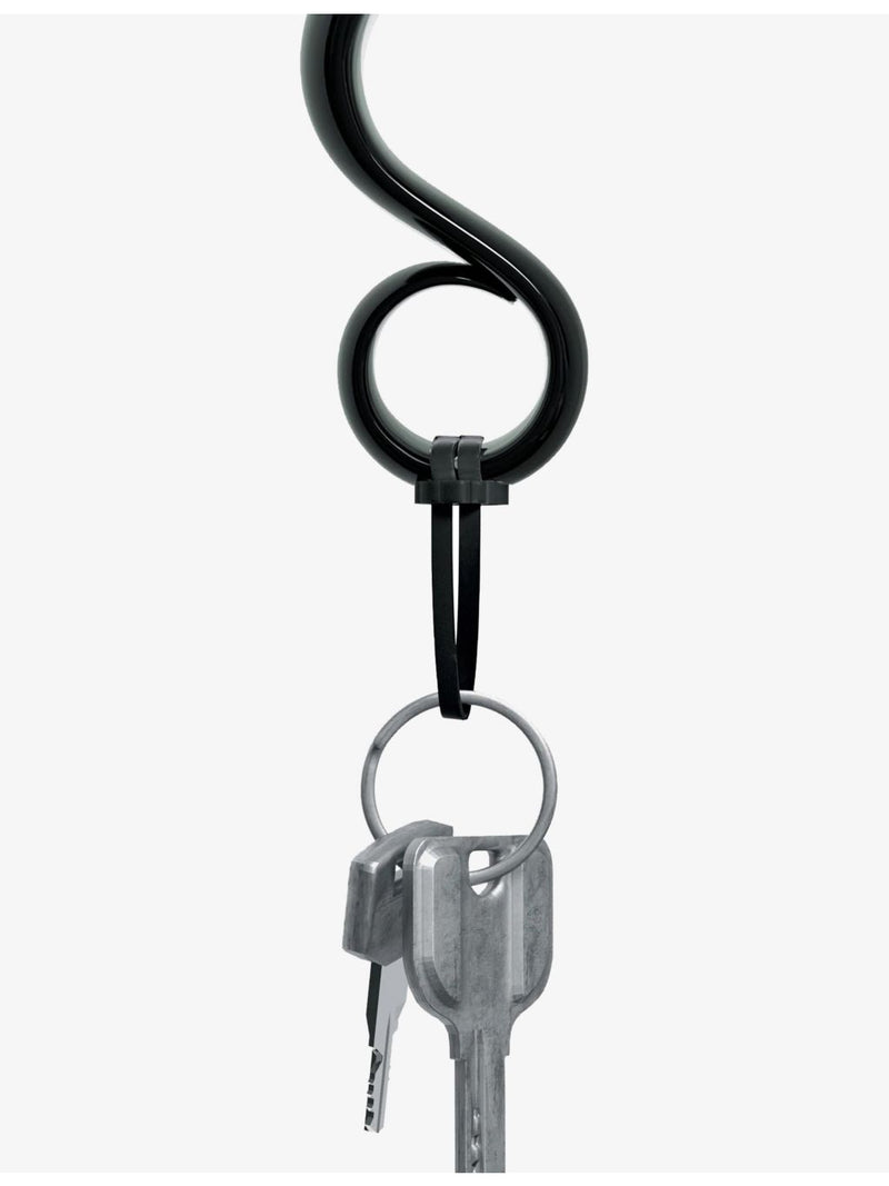 Alessi chrome-plated zamak key ring, imported from the UK