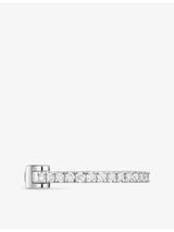 selfridges Messika Gatsby 18ct White-Gold and Diamond Clip-On Earrings- Buy online at McGrocer