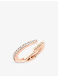 Messika Gatsby 18ct rose gold diamond single earring, imported from the UK