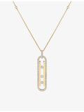 Messika Move 10th 18ct yellow gold diamond necklace - British product