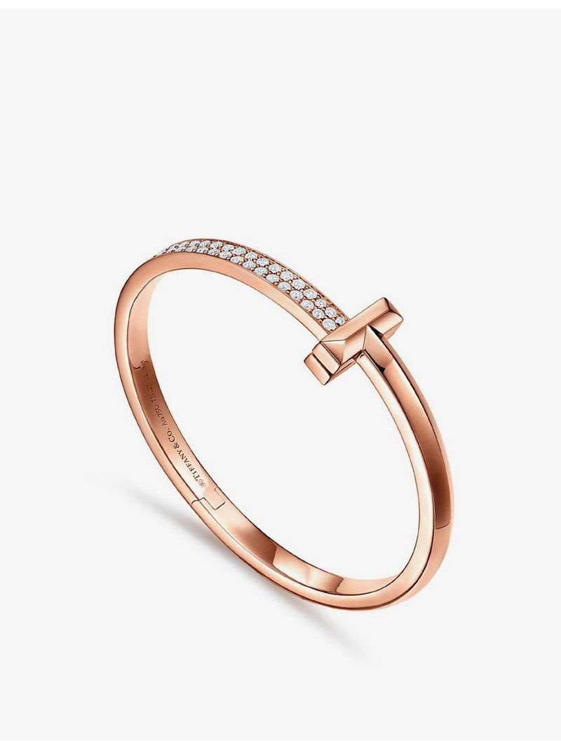 Tiffany T1 rose gold diamond bracelet, imported from the UK