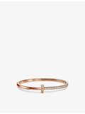 Tiffany & Co T1 18ct rose gold diamond bracelet - British product