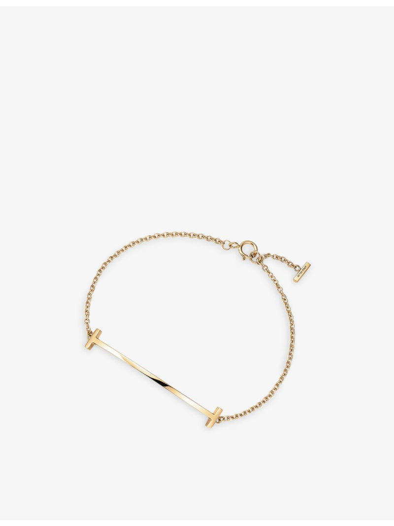 Tiffany T Smile 18ct yellow-gold bracelet, imported from the UK