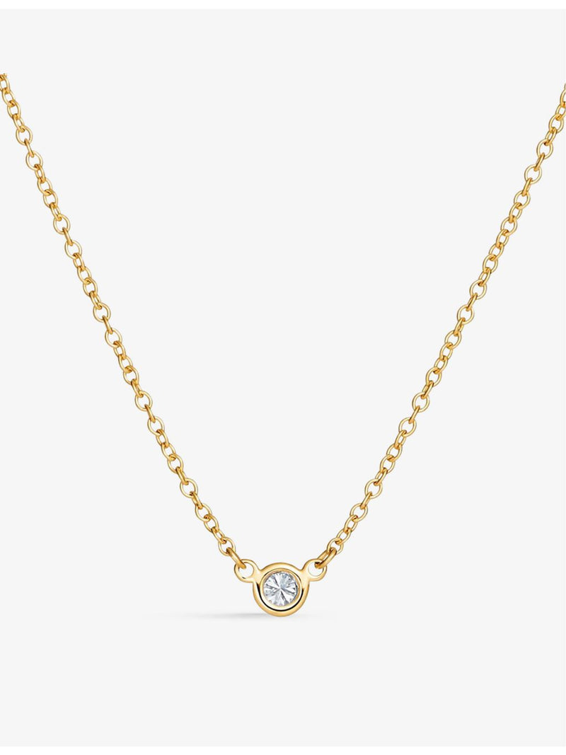Tiffany & Co 18ct gold diamond necklace, imported from the UK