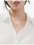 Tiffany & Co Open Heart necklace sterling silver rose gold, UK version