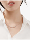 Tiffany T Smile rose-gold diamond necklace - British product