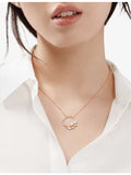 Tiffany large 18ct rose gold 0.70ct diamond pendant, imported from the UK