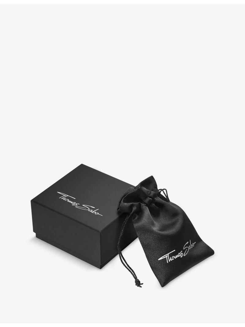 Thomas Sabo braided leather sterling-silver bracelet 17cm, imported from the UK