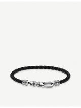 selfridges Thomas Sabo Braided Leather and Sterling-Silver Bracelet 17cm- Buy online at McGrocer