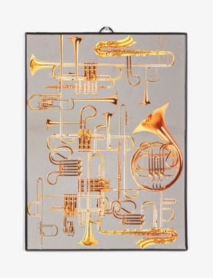 Seletti Trumpets glass mirror 30cm x 40cm, imported from the UK