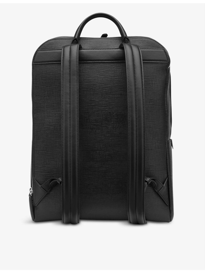 Smythson Panama zip-around leather backpack, imported from the UK