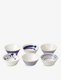 Royal Doulton Pacific porcelain cereal bowls set of six 16cm (British brand)