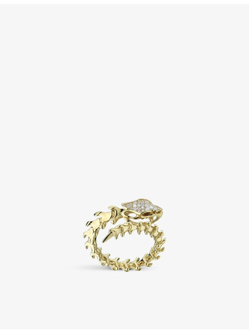 Shaun Leane Serpent Trace wrap ring yellow gold vermeil - British product