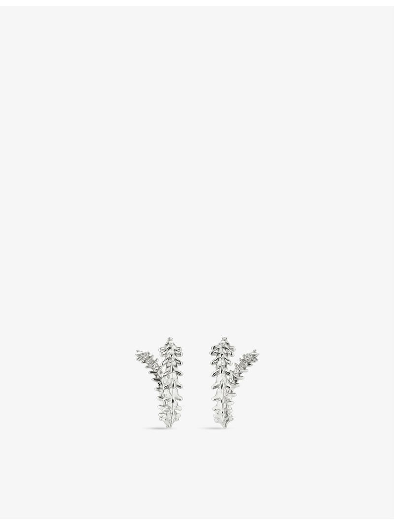 Shaun Leane mini hoop earrings in sterling silver, imported from the UK