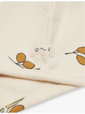 Organic Zoo baby bonnet olive print 0-12 months, imported from the UK