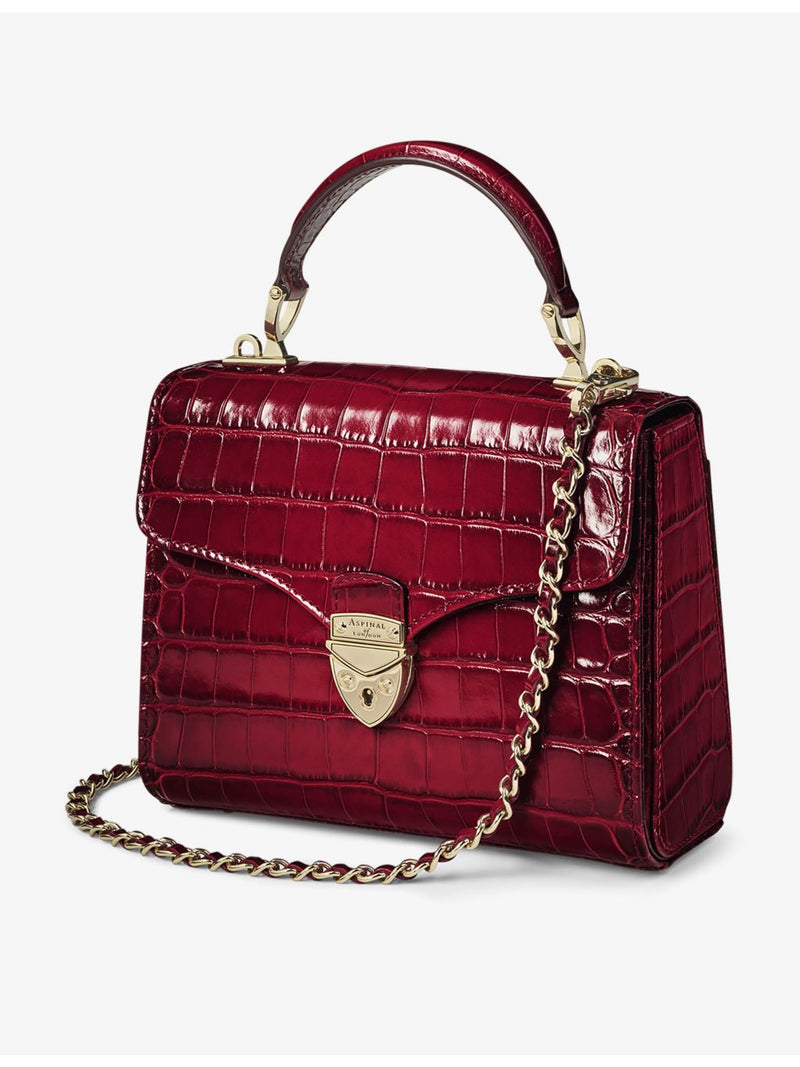 Aspinal of London Mayfair midi leather top-handle bag - British product