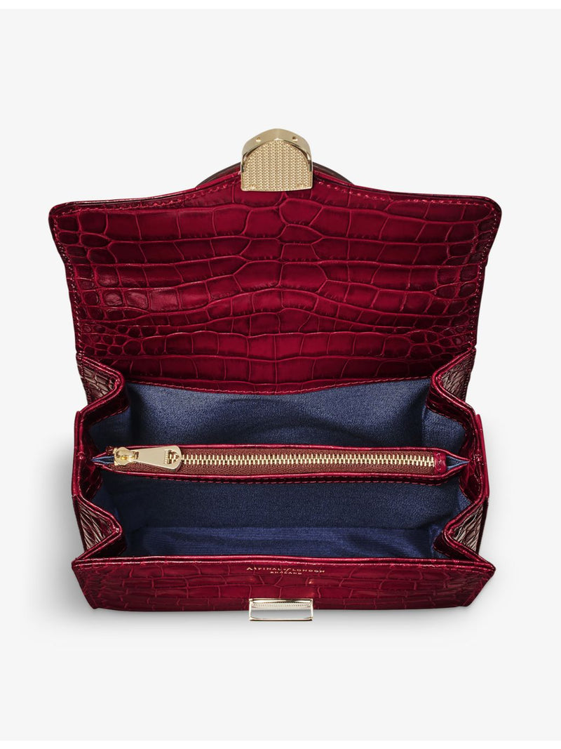 Aspinal of London Mayfair midi leather top-handle bag - British product