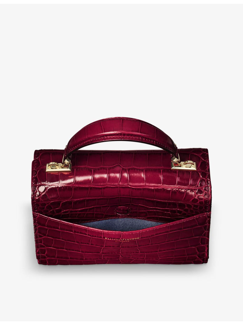 Aspinal of London Mayfair midi leather top-handle bag - British product