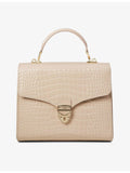 Aspinal of London Mayfair croc-embossed leather top-handle bag, UK version