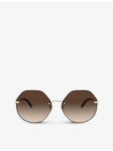 selfridges Tiffany & Co. TF3077 Irregular-Frame Metal Sunglasses- Buy online at McGrocer