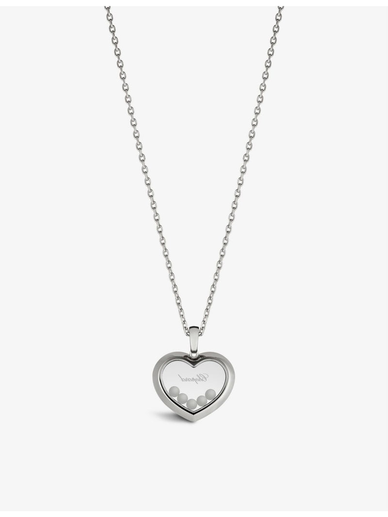 Chopard Happy Diamonds white gold pendant necklace, 0.73ct, imported from the UK