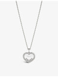 Chopard Happy Diamonds white gold pendant necklace, 0.73ct, imported from the UK