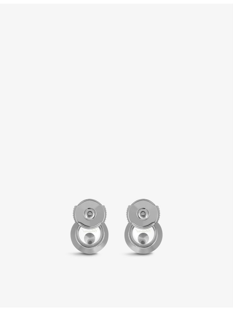 Chopard Happy Diamonds 18ct gold diamond earrings, imported from the UK