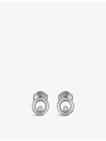 Chopard Happy Diamonds 18ct gold diamond earrings, imported from the UK